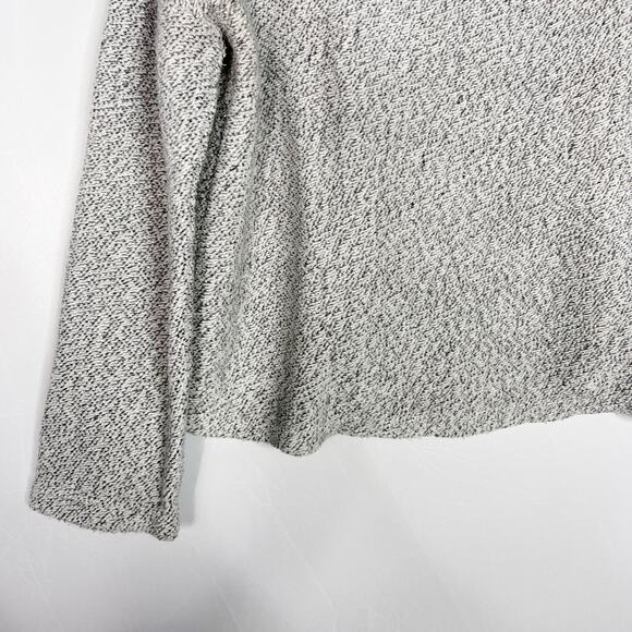 A New Day Medium M Heather Gray Boucle Textured Cowl Neck Sweater Cozy Casual - Picture 4 of 8